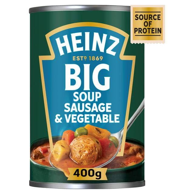 Heinz Sausage & Vegetable Chunky Big Soup 400g - gallery image 1