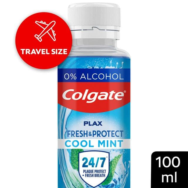 Colgate Plax Cool Mint Mouthwash 100ml - gallery image 1