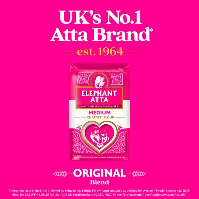 Elephant Atta 1.5kg Medium Chapatti Flour - gallery image 3