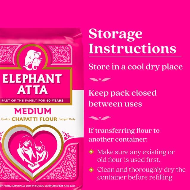 Elephant Atta 1.5kg Medium Chapatti Flour - gallery image 6