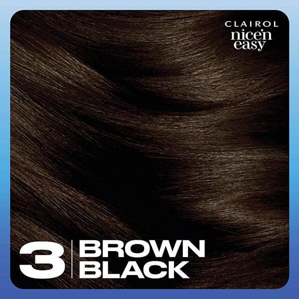 Clairol Nice'N Easy Brown Black 3 Permanent Crème Hair Dye - gallery image 6