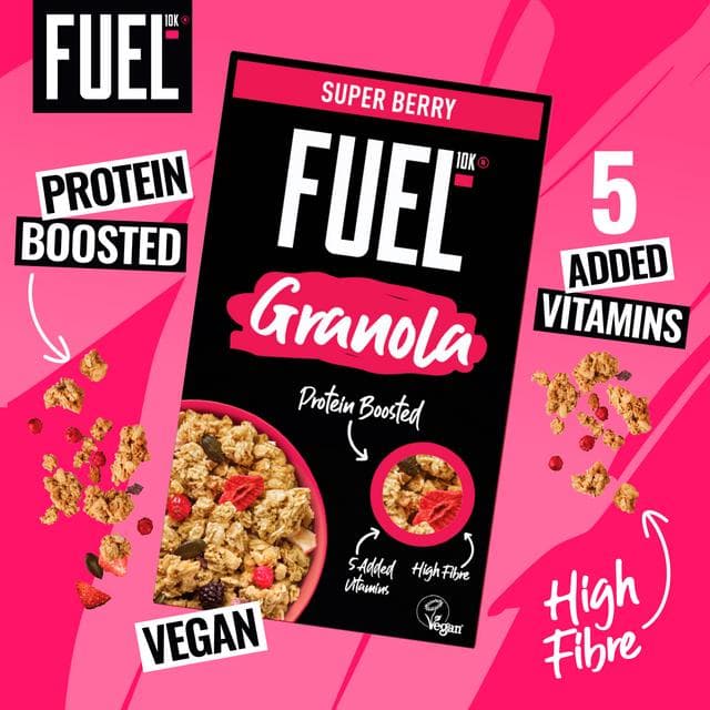 FUEL 10K Super Berry Protein Granola Breakfast Cereal 400g - gallery image 2