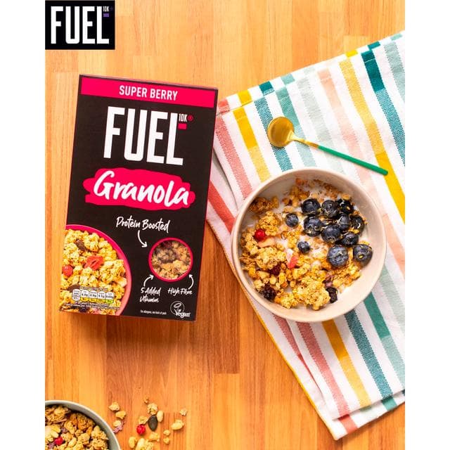 FUEL 10K Super Berry Protein Granola Breakfast Cereal 400g - gallery image 4