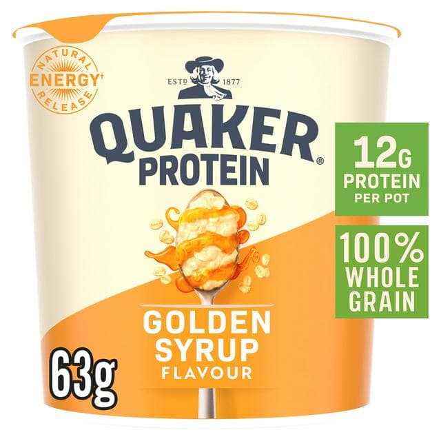 Quaker Oat So Simple Protein Golden Syrup Porridge Pot 63g - gallery image 1