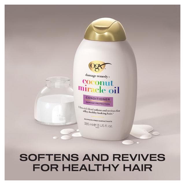OGX Coconut Miracle Oil Conditioner for Damaged Hair 385ml - gallery image 2