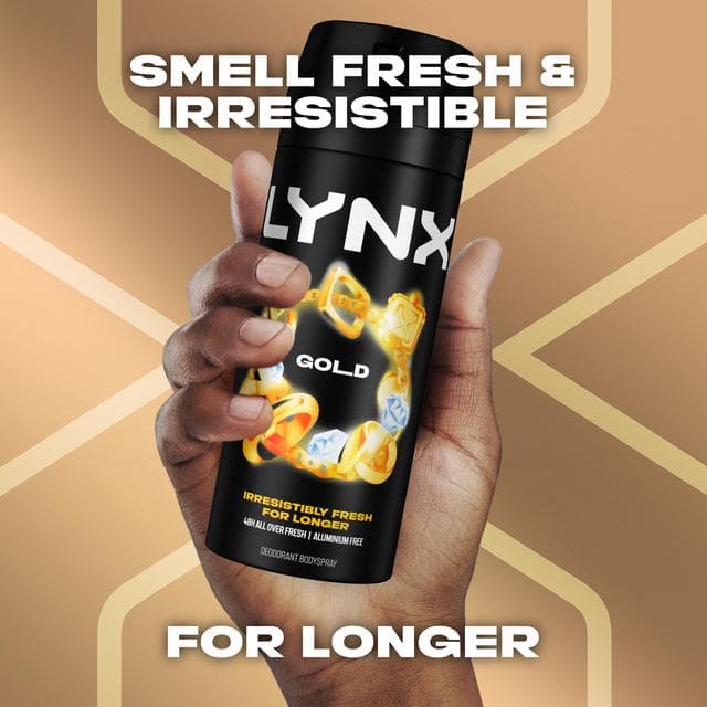 Lynx Gold 48h Deodorant Body Spray for Men 150ml - gallery image 3