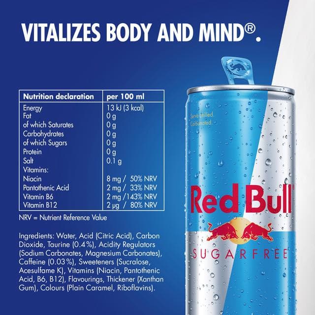 Red Bull Energy Drink Sugar Free 355ml - gallery image 3