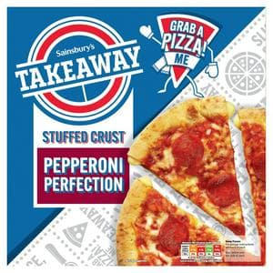 Sainsbury's Takeaway Stuffed Crust Pepperoni Pizza 424g