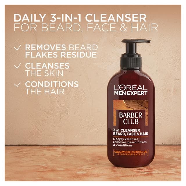L'Oreal Men Expert Barber Club Beard Face Wash 200ml - gallery image 4