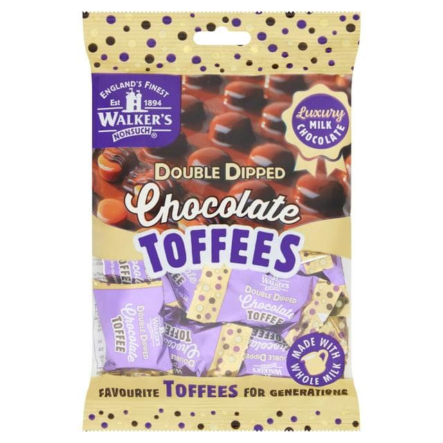Walker's Nonsuch Double Dipped Chocolate Toffees 135g - gallery image 1
