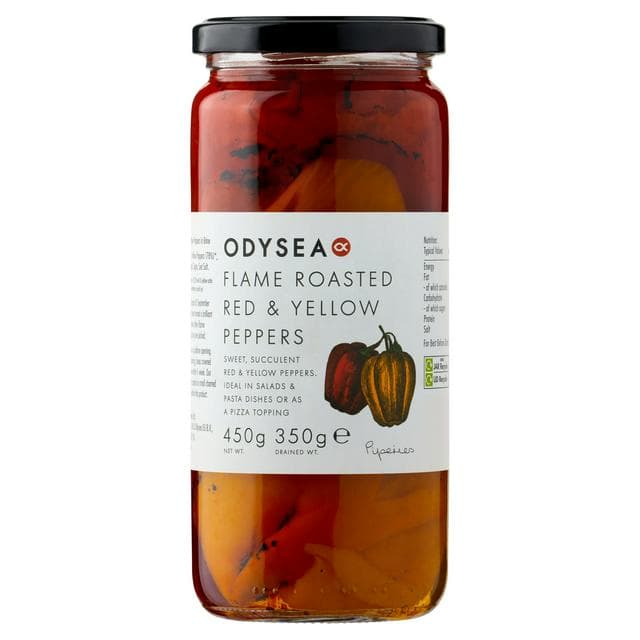Odysea Roasted Red & Yellow Peppers 450g (350g*) - gallery image 1