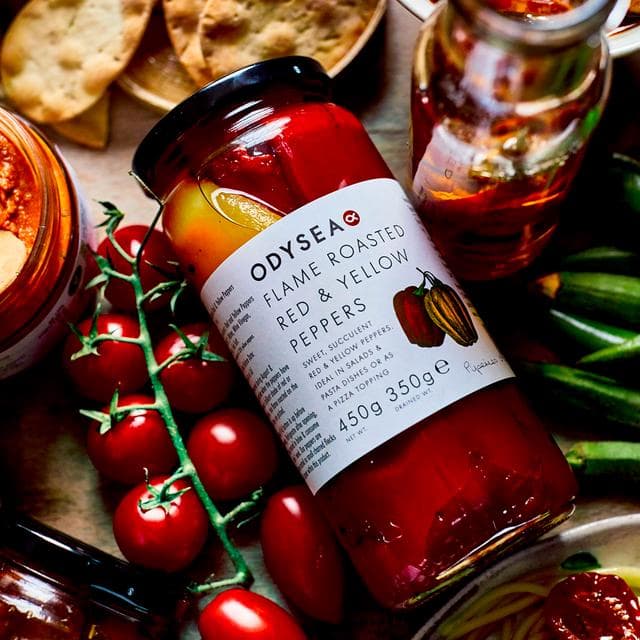 Odysea Roasted Red & Yellow Peppers 450g (350g*) - gallery image 2