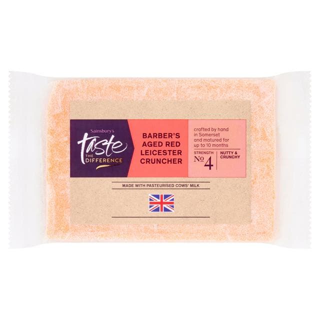 Sainsbury's Barber's Red Cruncher Cheese, Taste the Difference 350g - gallery image 1