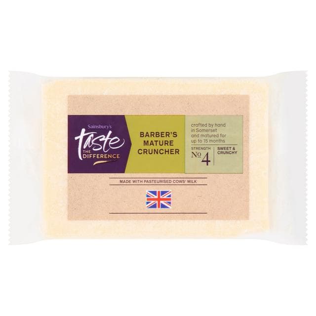 Sainsbury's Barber's Mature Cruncher Cheese, Taste the Difference 350g - gallery image 1