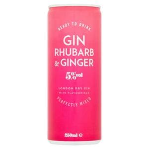 Sainsbury's Gin & Rhubarb & Ginger 250ml