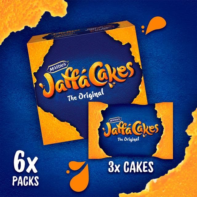McVitie's Jaffa Cakes Original Biscuits Snack Pack 6x3 198g - gallery image 2