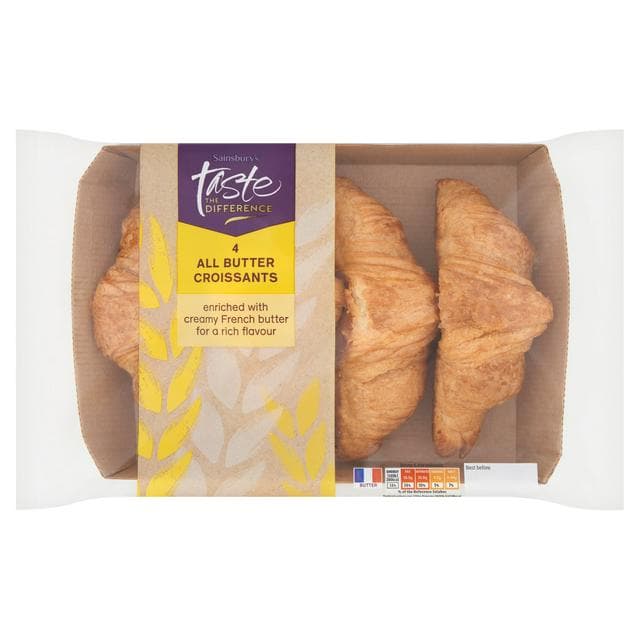 Sainsbury's Butter Croissants, Taste the Difference x4 - gallery image 1