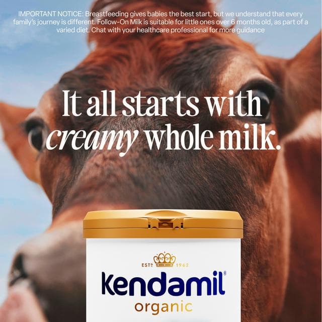 Kendamil Organic 1 First Infant Baby Milk Powder Formula from Birth 800g - gallery image 2