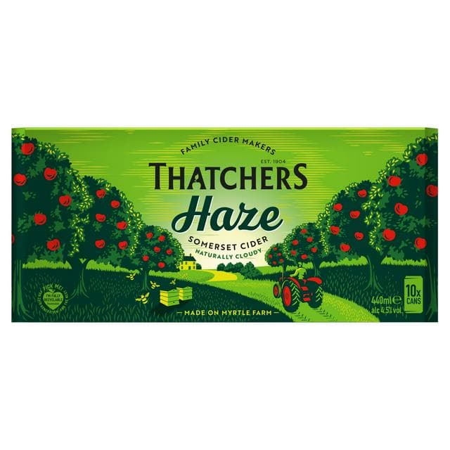 Thatchers 10 x 440ml Haze Apple Cider - gallery image 1