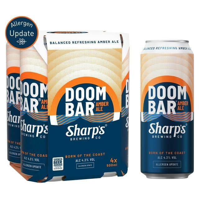 Sharp's Doom Bar Amber Ale Beer Can 4 x 500ml - gallery image 1