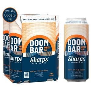 Sharp's Doom Bar Amber Ale Beer Can 4 x 500ml