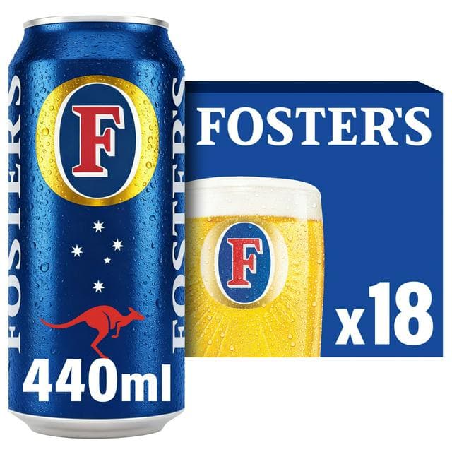 Foster's Lager Beer Cans 18x440ml - gallery image 1