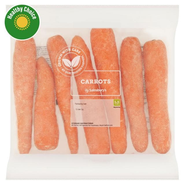 Sainsbury's 500g Carrots - gallery image 1