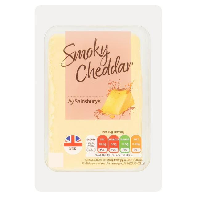 Sainsbury's Smoky Cheddar Cheese 200g - gallery image 1