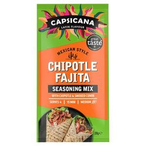Capsicana Mexican Smoked Cumin & Chipotle for Fajitas Seasoning Mix 28g
