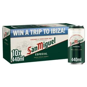 San Miguel 10 x 440ml Premium Lager Beer Cans