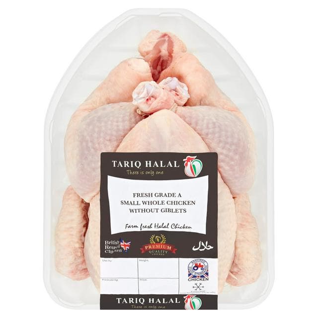 Tariq Halal Fresh Grade A Whole Chicken Without Giblets 1kg - gallery image 1