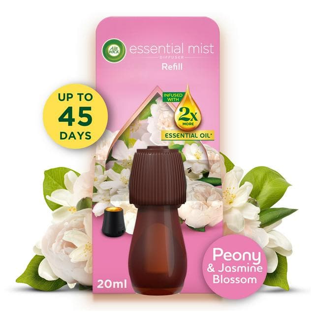 Air Wick Essential Mist Refill Peony & Jasmine Blossom Air Freshener 20ml - gallery image 1