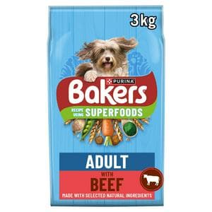 Bakers Dry Dog Food Beef and Veg 3kg