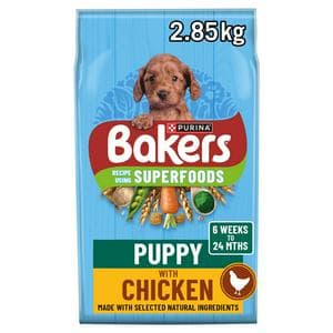Bakers Puppy Dry Dog Food Chicken and Veg 2.85kg