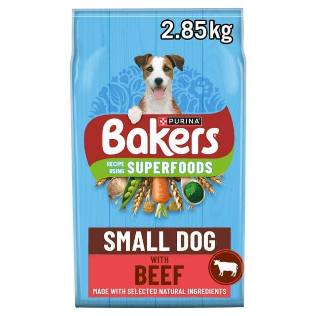 Bakers Small Dog Beef Dry Dog Food 2.85kg - gallery image 1