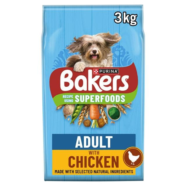 Bakers Dry Dog Food Chicken and Veg 3kg - gallery image 1