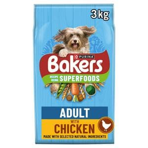 Bakers Dry Dog Food Chicken and Veg 3kg
