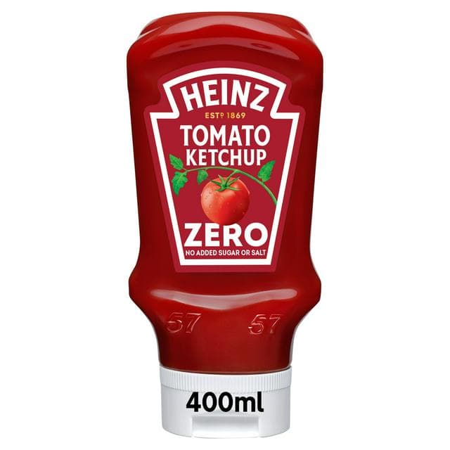 Heinz Tomato Ketchup Zero Added Sugar & Salt 400ml - gallery image 1