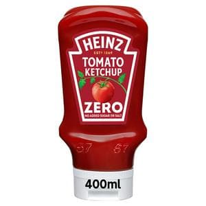 Heinz Tomato Ketchup Zero Added Sugar & Salt 400ml