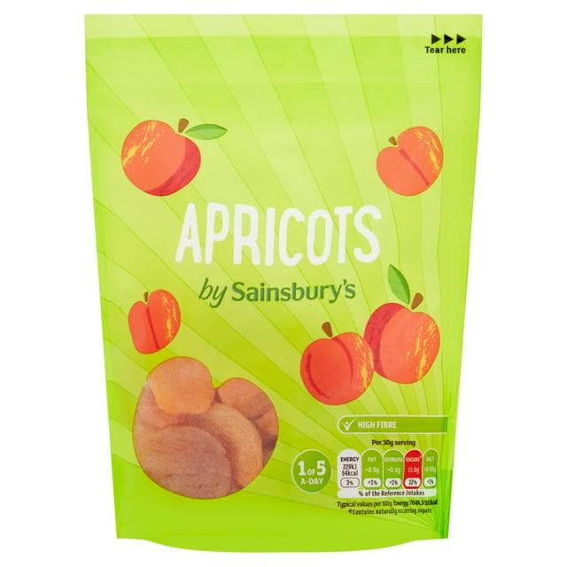 Sainsbury's Ready To Eat Apricots 200g - gallery image 1