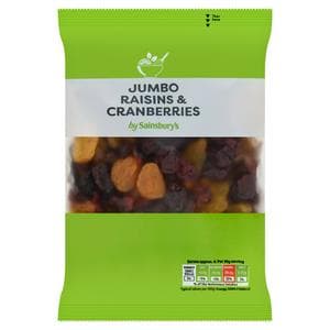 Sainsbury's Jumbo Raisins & Cranberries 200g
