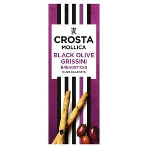 Crosta & Mollica Black Olive Grissini Breadsticks 140g
