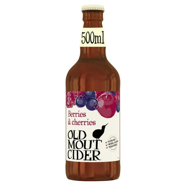 Old Mout Cider Berries & Cherries Bottle 500ml - gallery image 1