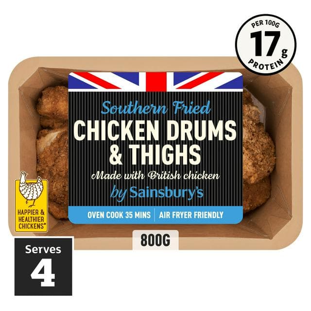 Sainsbury's Southern Fried Chicken Drums & Thighs 800g - gallery image 1