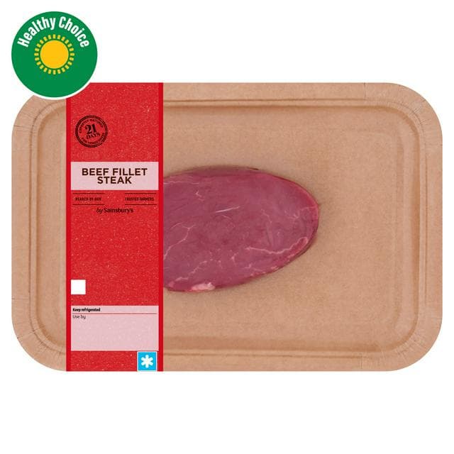 Sainsbury's British or Irish 21 Day Matured Fillet Steak 170g - gallery image 1