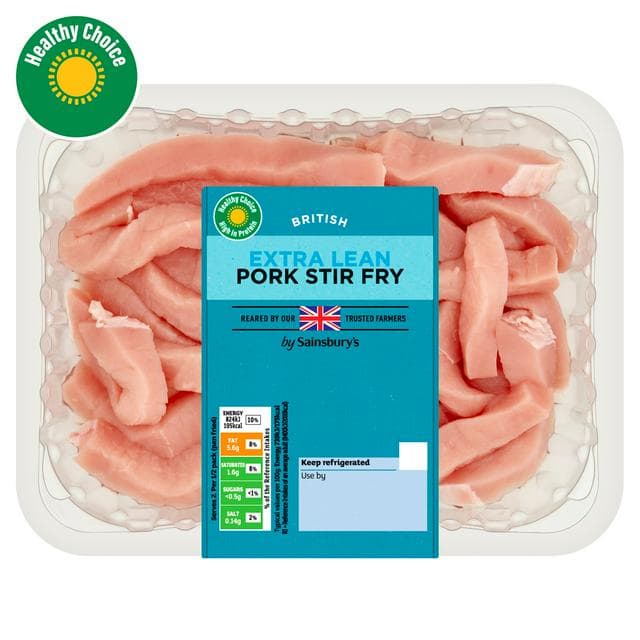 Sainsbury's Extra Lean British Pork Stir Fry 300g - gallery image 1