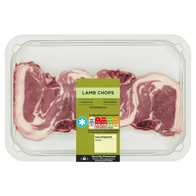 Sainsbury's British or New Zealand Lamb Chops 340g - gallery image 1
