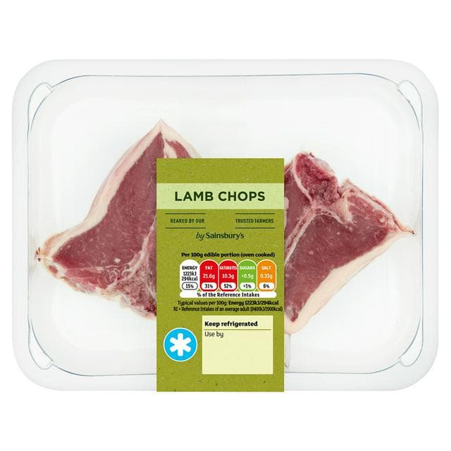 Sainsbury's British or New Zealand Lamb Chops 170g - gallery image 1