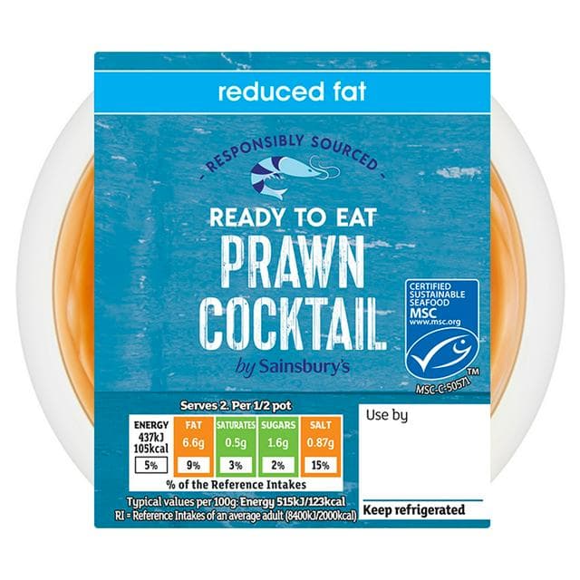 Sainsbury's Coldwater Prawn Cocktail, Be Good to Yourself MSC 170g - gallery image 1