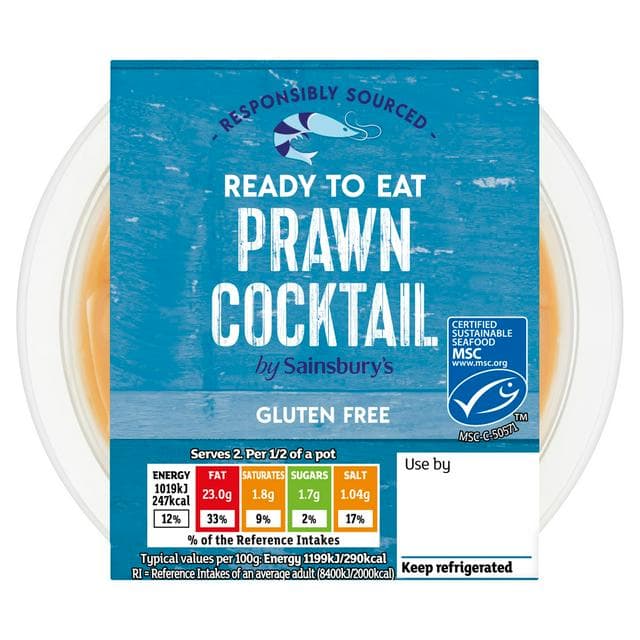 Sainsbury's Coldwater Prawn Cocktail MSC 170g - gallery image 1